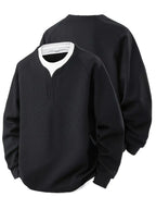 Pull à Col en V et Manches Raglan