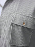 Manfinity CasualCool 2 pièces Chemise et pantalon de travail en velours côtelé pour hommes, vêtements d'automne