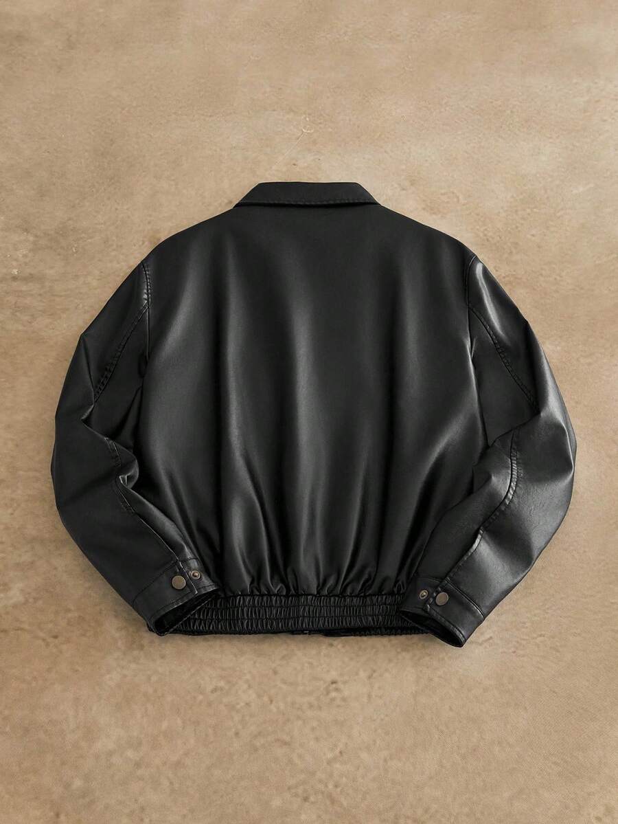 HIMLAND Veste courte  noir pour homme, automne-hiver