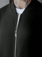 Manfinity CasualCool Ensemble veste zippée et pantalon de couleur unie décontracté pour homme, automne