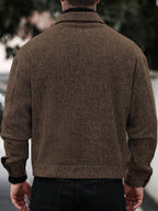 Manfinity CasualCool Pardessus court à manches longues avec boutons devant, épaules tombantes, couleur unie pour hommes