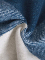 Manfinity Homme 1 pièce Manteau ample à capuche avec cordon de serrage, imprimé à carreaux, manches longues pour homme