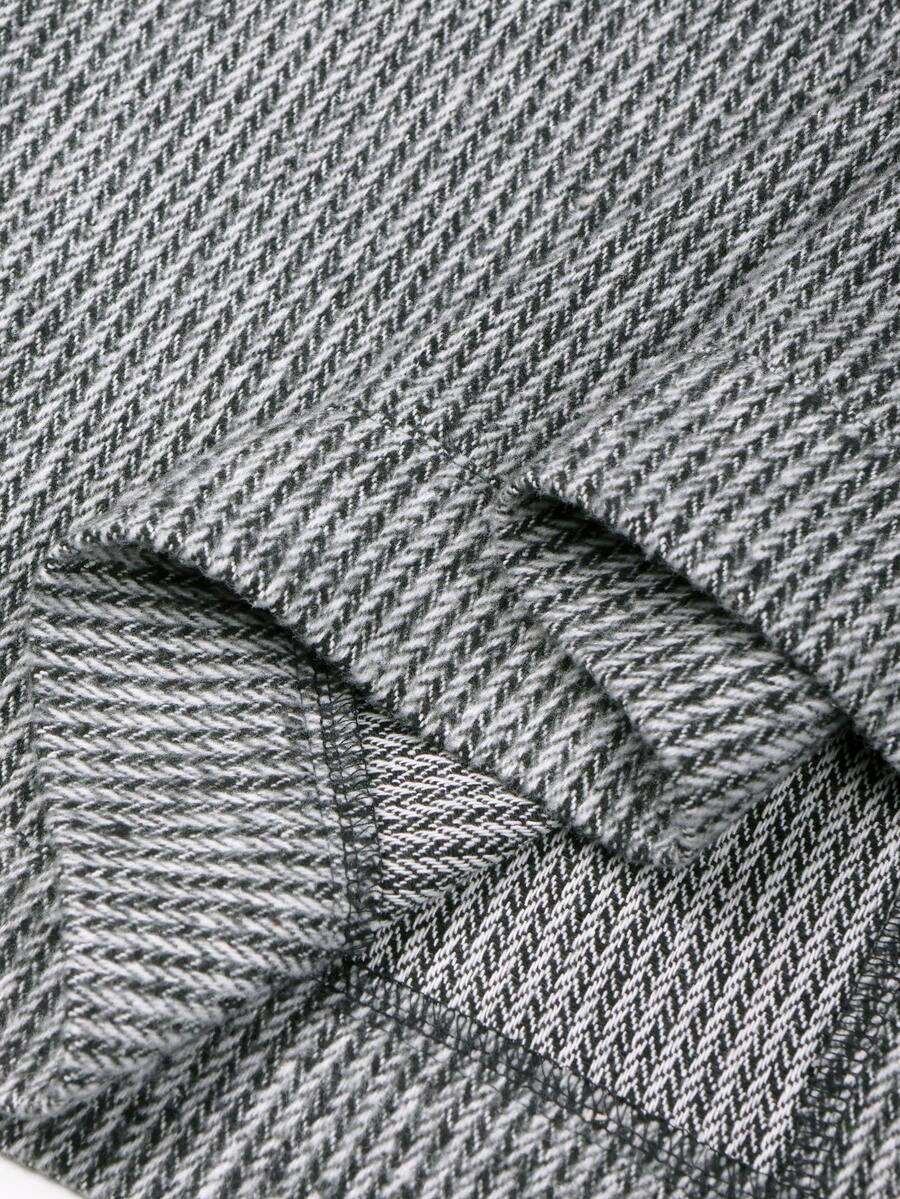 Manfinity CasualCool Pardessus court à manches longues avec boutons devant, épaules tombantes, couleur unie pour hommes