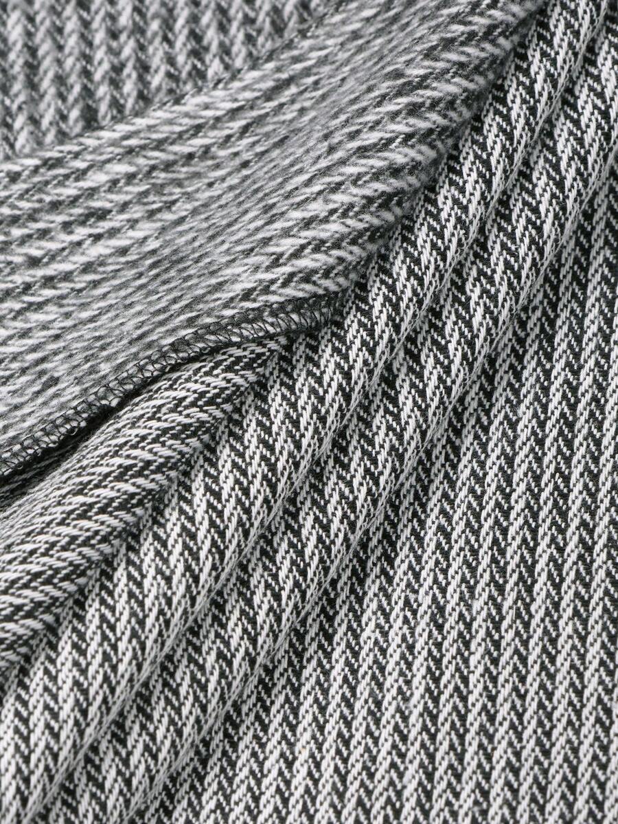 Manfinity CasualCool Pardessus court à manches longues avec boutons devant, épaules tombantes, couleur unie pour hommes