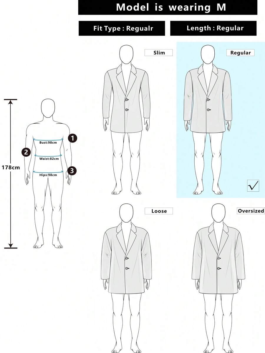 Manfinity CasualCool Pardessus court à manches longues avec boutons devant, épaules tombantes, couleur unie pour hommes