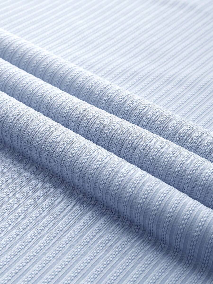 Core Aspect Chemise polo décontractée pour homme en jacquard polyvalente, à manches longues, avec un design jacquard, adaptée pour le port quotidien