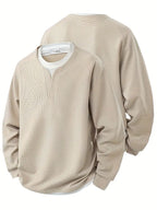 Pull à Col en V et Manches Raglan