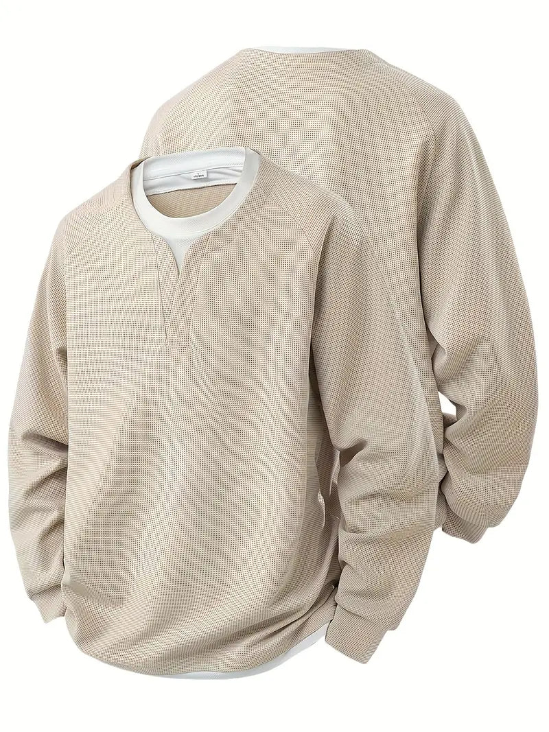 Pull à Col en V et Manches Raglan