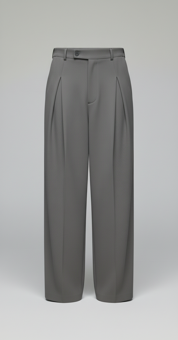 Pantalon homme plis creux