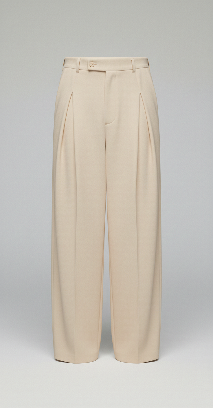 Pantalon homme plis creux