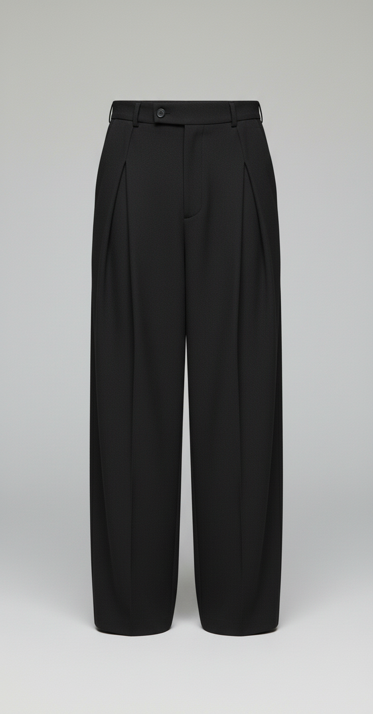 Pantalon homme plis creux