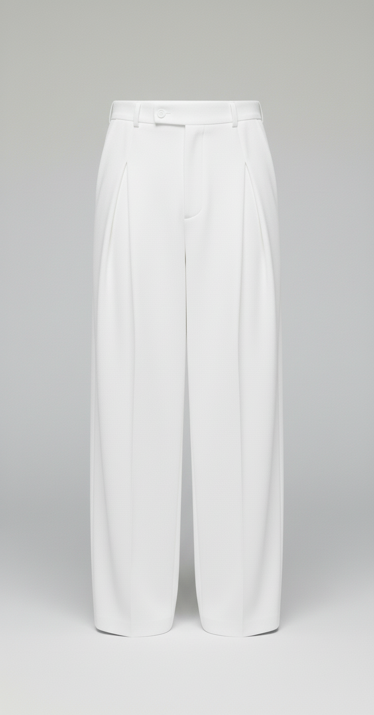 Pantalon homme plis creux